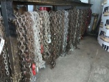 QTY OF MISC CHAINS, MISC SIZES & LENGTHS