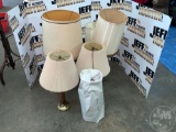 QTY OF MISC TABLE LAMPS