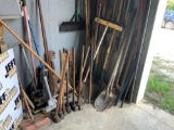 QTY OF MISC GARDEN TOOLS