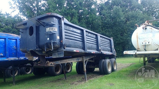 1998 CLEMENT HSLW2623 24' STEEL  DUMP TRAILER VIN: 1C9BB26B8WM110300