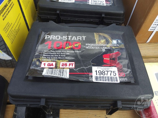 PRO-START 1000 HEAVY DUTY 1 GAUGE 25’...... PROFESSIONAL BOOSTER CABLE