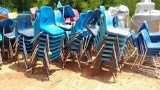 LOT OF MISCELLANEOUS SCHOOL CHAIRS