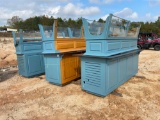 QTY OF (3), 8’...... COMMERCIAL BUFFET SERVING CABINETS W/T TOPS,