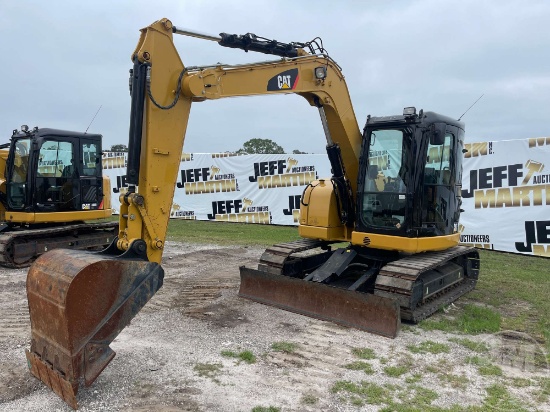 2017 CATERPILLAR 308E2CR MINI EXCAVATOR SN: PC8-00337