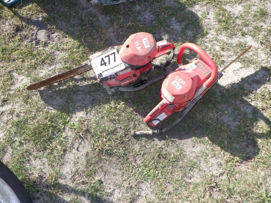 QTY 2 CONCRETE CHAINSAWS