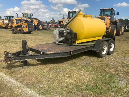 TRAILER MOUNTED HYDRO VAC UNIT MOUNTED ON HYDROSTATIC PUMP