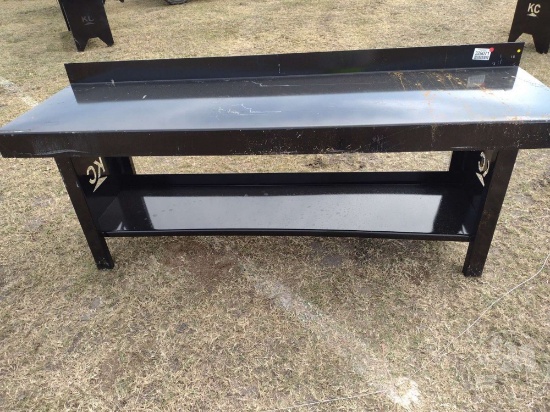 (UNUSED) KC 90”...... X 25”...... WORK BENCH, W/ BOTTOM SHELF