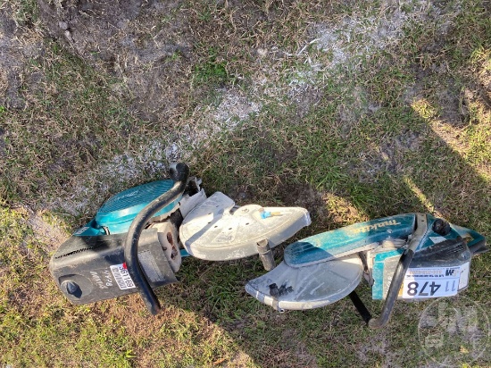 (2) MAKITA CONCRETE SAWS