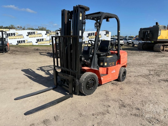 2018 UTILEV UT25P CUSHION TIRE FORKLIFT SN: A285J054639