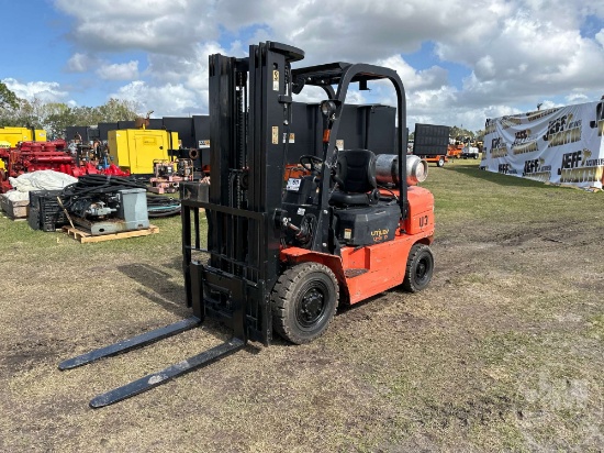 2018 UTILEV UT25P CUSHION TIRE FORKLIFT SN: 58663