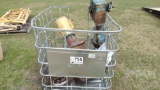 BASKET W 2 GEARBOXES W MOTOR AND MISC WHEEL AND