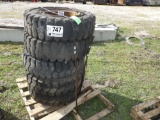 QTY OF (5) MISC FORKLIFT TIRES