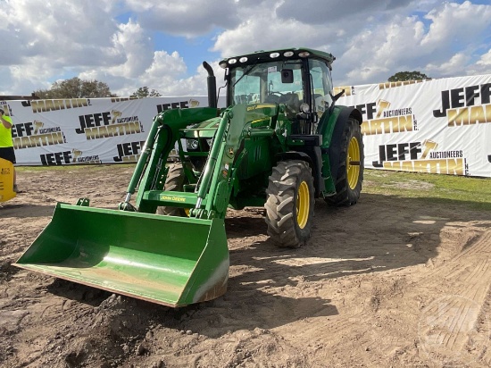 JOHN DEERE 6120R 4X4 TRACTOR W/ LOADER SN: 1L06120RVFK828924