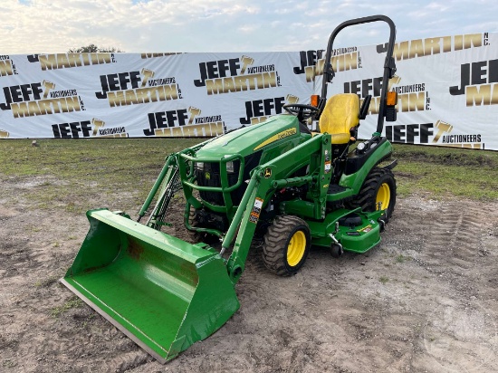 2017 JOHN DEERE 1025R 4X4 TRACTOR W/ LOADER SN: 1LV1025RTHH133741