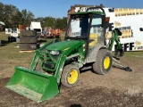 2015 JOHN DEERE 2032R 4X4 TRACTOR W/ LOADER SN: 1LV2032REFH117483