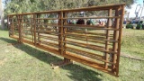 24 FT CATTLE PANEL W/ 12 FT GATE, ***SELLING TIMES