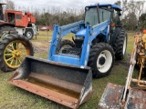 2002 NEW HOLLAND TN75S 4X4 TRACTOR W/ LOADER SN: 001277477