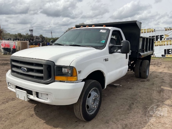 1999 FORD F450 SINGLE AXLE DUMP TRUCK VIN: 1FDXF46F0XEA78898