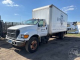 2001 FORD F-650 VAN TRUCK SINGLE AXLE VIN: 3FDNF65Y91MA90782