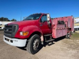 2004 FORD F-750 XL SUPER DUTY VIN: 3FRXF75384V599125 SINGLE AXLE FUEL & LUBE TRUCK