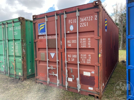 2007 CIMC 20' CONTAINER SN: 364722222G1