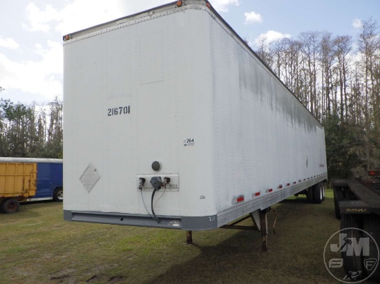 1994 TRAILMOBILE 53'X102" VAN TRAILER VIN: 1PT01JAH0R6002073