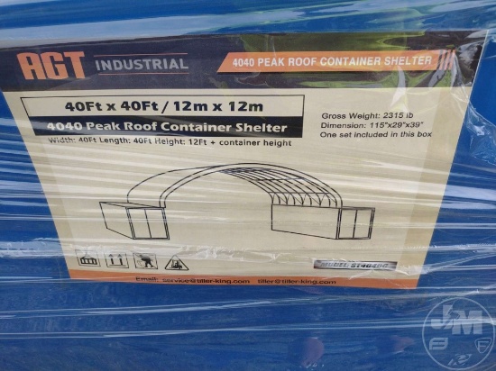 4040 PEAK ROOF CONTAINER SHELTER