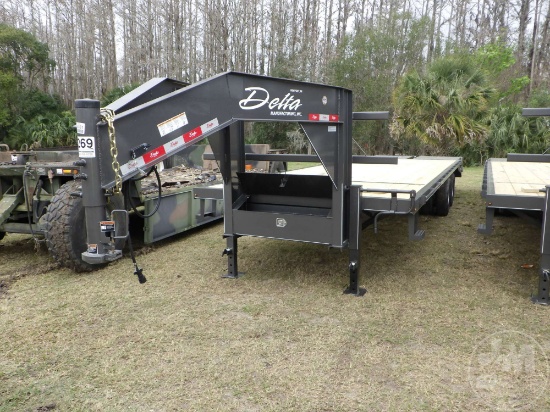 2023 DELTA 210GN 28' FLATBED TRAILER VIN: 4MWGF3020PN061158