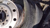 QTY OF (2) 11R24.5 TIRES W/ WHEELS