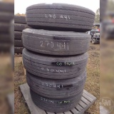 PALLET OF MISC COMMERCIAL TRUCK TIRES, ***CONDITION UNKNOWN***