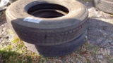 QTY OF (2) 11R22.5 TIRES