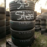 PALLET OF MISC COMMERCIAL TRUCK TIRES, ***CONDITION UNKNOWN***