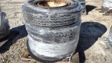 QTY OF (4) NEW PRIDE 10.00-20 TIRES, W/ WHEELS