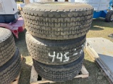 QTY OF (3) TIRES W/STEEL WHEELS