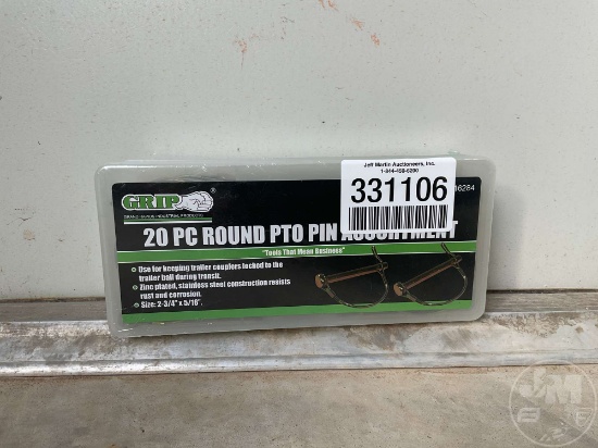 20PC ROUND PTO PIN ASST