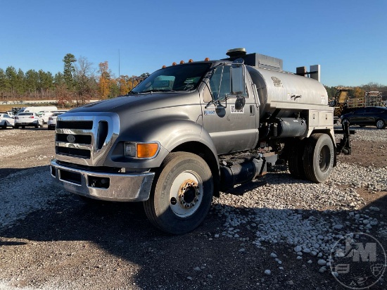 2012 FORD F-750 VIN: 3FRXF7FJ3CV157347 SINGLE AXLE ASPHALT DISTRIBUTOR TRUCK