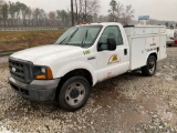 2005 FORD F-350 XL SUPER DUTY VIN: 1FDSF34585EB52368 S/A UTILITY TRUCK