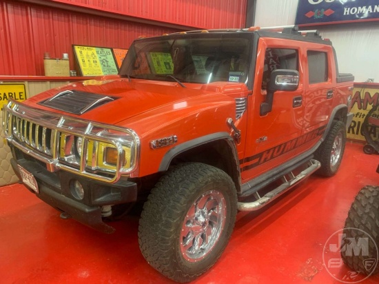 2008 HUMMER H2 VIN: 5GRGN22808H106328 SPORT UTILITY TRUCK