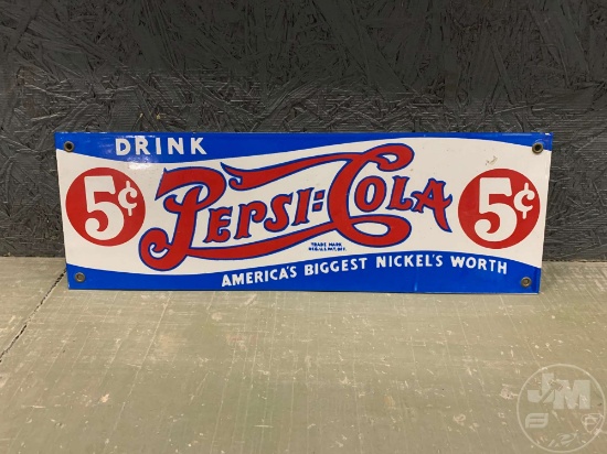 PEPSI-COLA SIGN 18''X6''