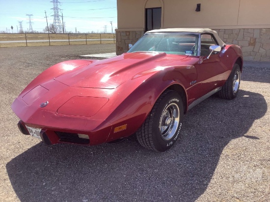 1975 CHEVROLET  CORVETTE STINGRAY VIN: 1Z67J5S430089 2 DOOR CONVERTIBLE