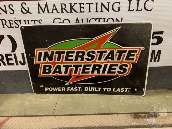 INTERSTATE BATTERIES SIGN 48''X30''