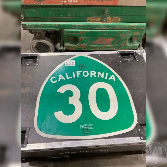 CALIFORNIA 30 ROAD SIGN