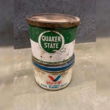 QUAKER STATE AND VALVOLINE CANS