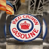30”...... RED CROWN GASOLINE DOUBLE SIDED SIGN
