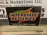 INTERSTATE BATTERIES SIGN 48''X30''