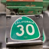 CALIFORNIA 30 ROAD SIGN