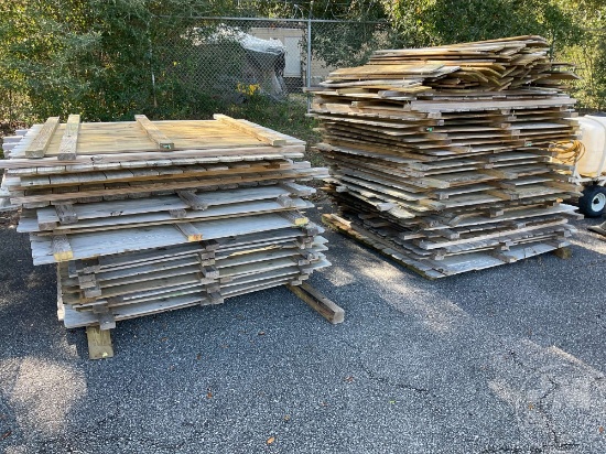 (2) BUNDLES OF VARIETY SIZE WOOD FENCING, ***CONDITION UNKNOWN***