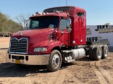 2009 MACK CXU 600 TANDEM AXLE TRUCK TRACTOR VIN: 1M1AW09Y19N007843