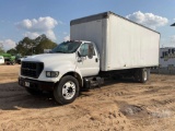 2002 FORD F-650 VAN TRUCK SINGLE AXLE VIN: 3FDNF65252MA21634