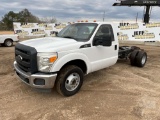 2013 FORD F-350 XL SUPER DUTY SINGLE AXLE VIN: 1FDRF3G69DEB47584 CAB & CHASSIS